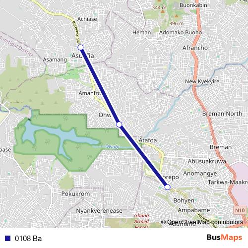0108 Ba bus Line Map