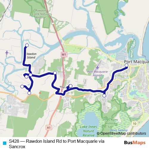 S428 bus Line Map