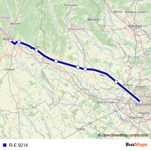 R-E 9214 rail Line Map
