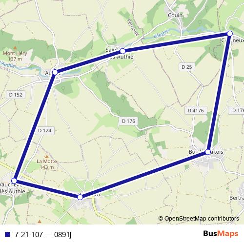 7-21-107 bus Line Map