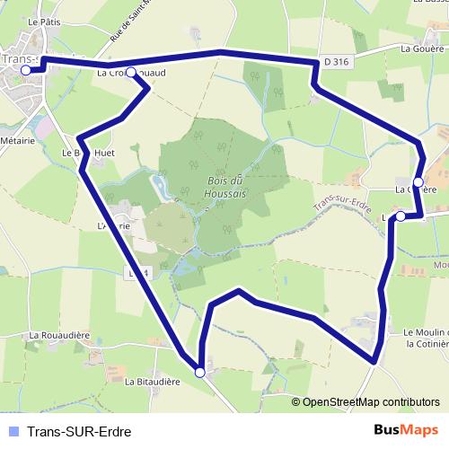 Trans-SUR-Erdre bus Line Map