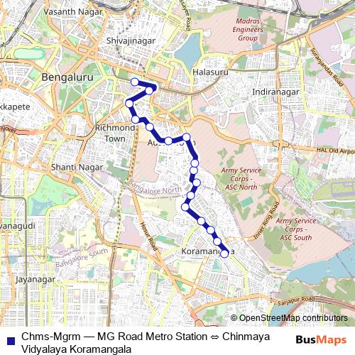 Chms-Mgrm bus Line Map