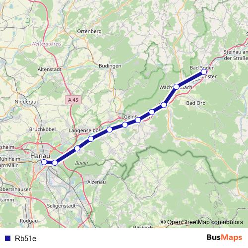 Rb51e bus Line Map