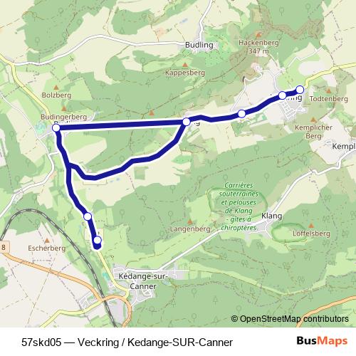 57skd05 bus Line Map