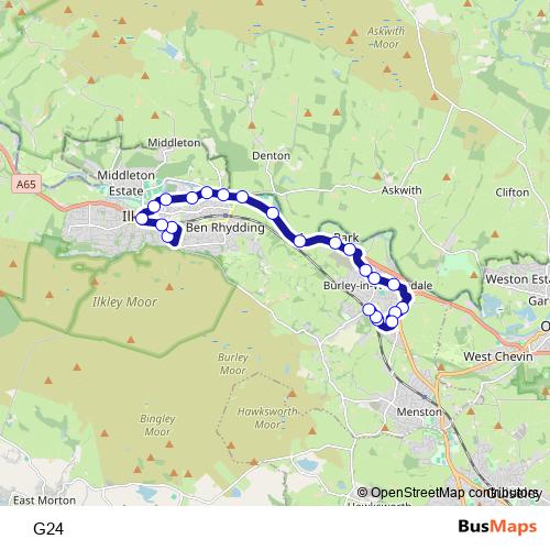 G24 bus Line Map