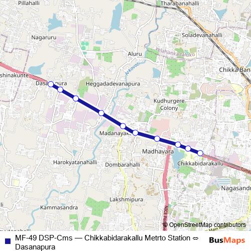 MF-49 DSP-Cms bus Line Map