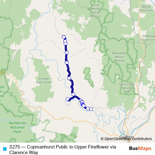 S275 bus Line Map