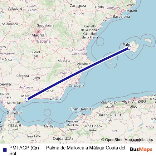 PMI-AGP (Qr) air Line Map