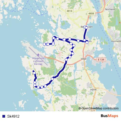 Sk4912 bus Line Map