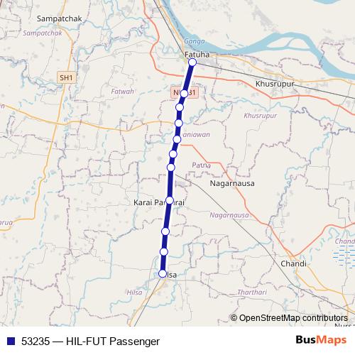 53235 rail Line Map
