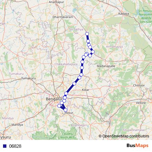 06828 bus Line Map
