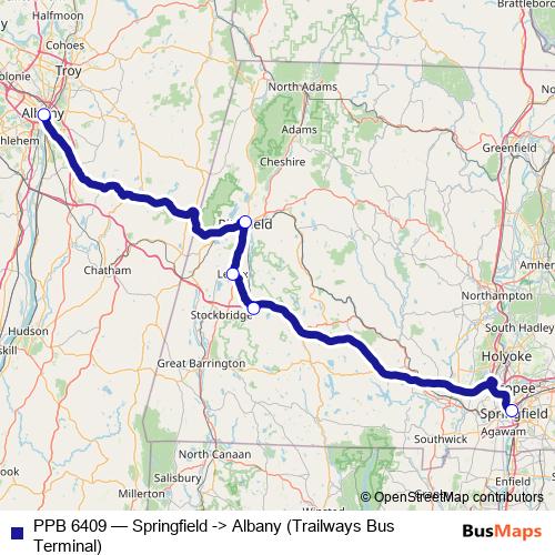 PPB 6409 bus Line Map