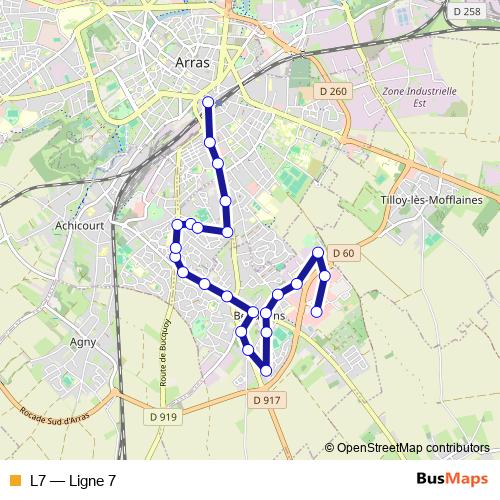 L7 bus Line Map