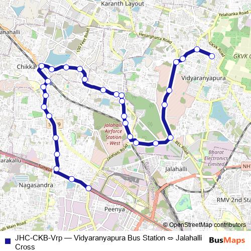 JHC-CKB-Vrp bus Line Map