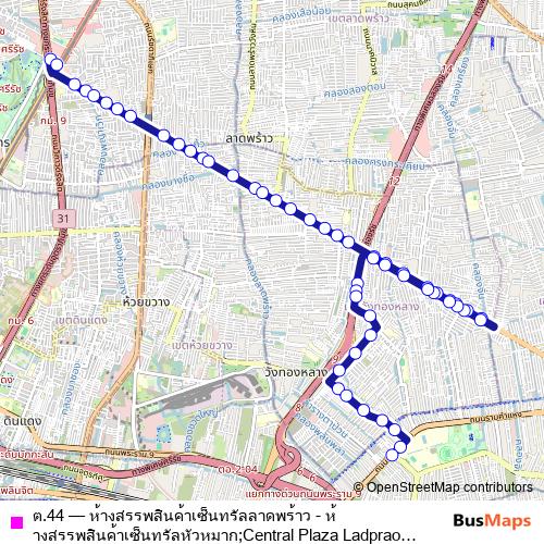ต.44 bus Line Map