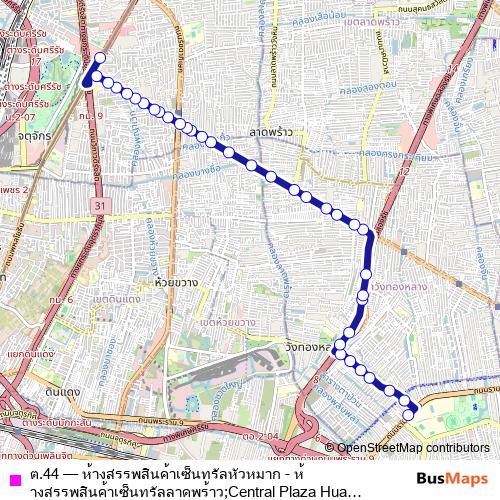 ต.44 bus Line Map