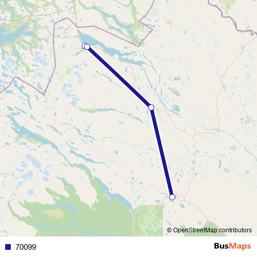 70099 bus Line Map
