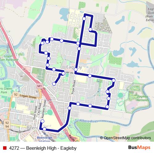 4272 bus Line Map