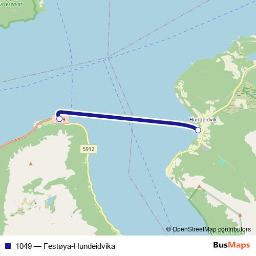 1049 ferry Line Map