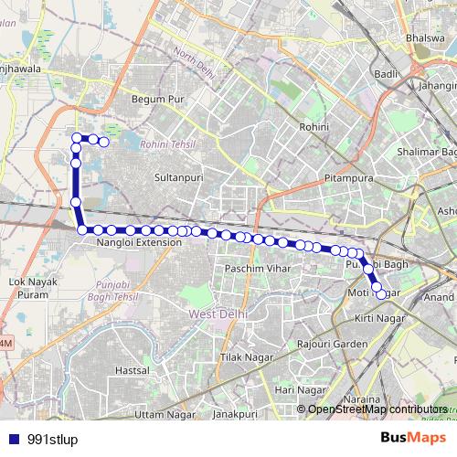 991stlup bus Line Map