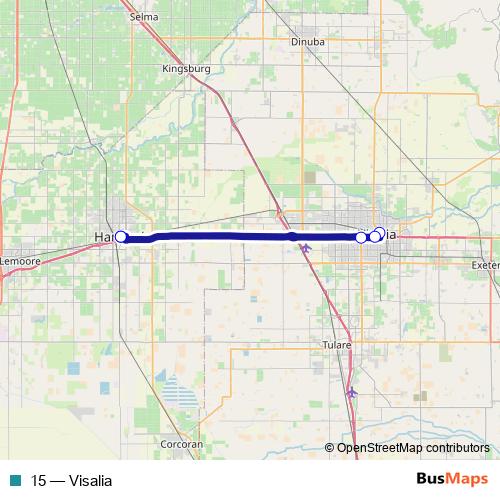 15 bus Line Map