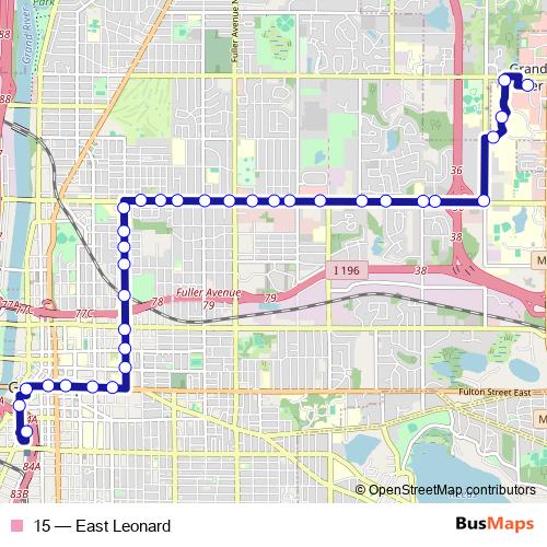 15 bus Line Map