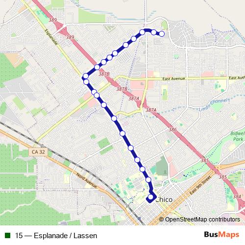 15 bus Line Map