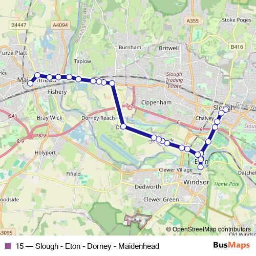 15 bus Line Map