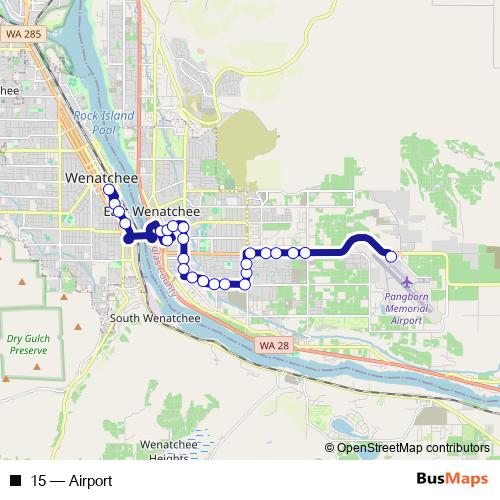 15 bus Line Map