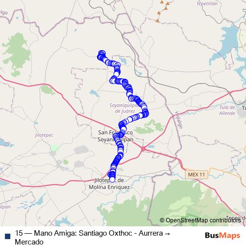 15 bus Line Map