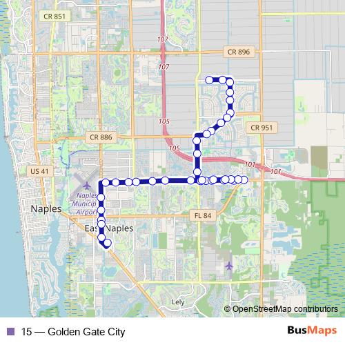 15 bus Line Map
