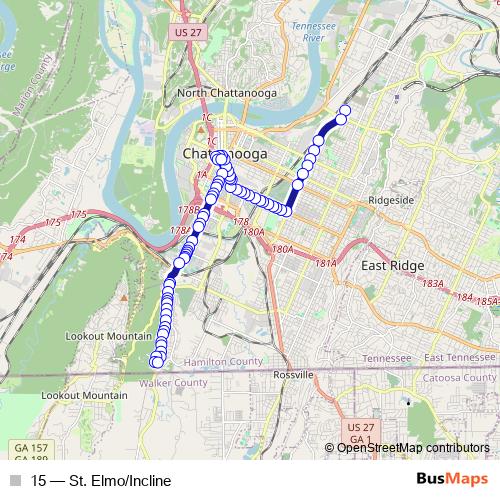 15 bus Line Map