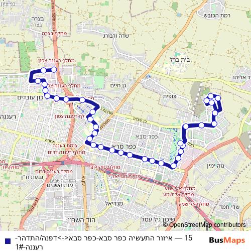 15 bus Line Map