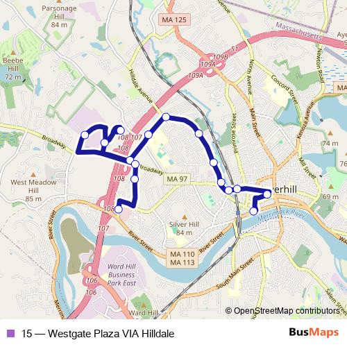 15 bus Line Map