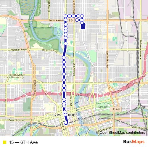 15 bus Line Map