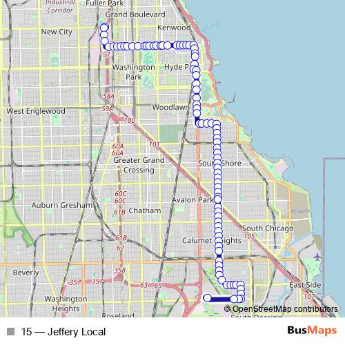 15 bus Line Map