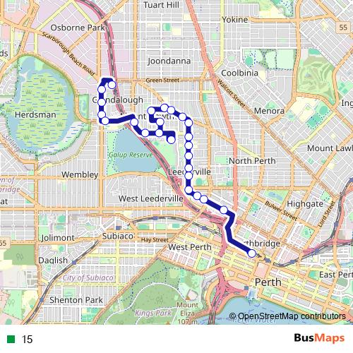 15 bus Line Map