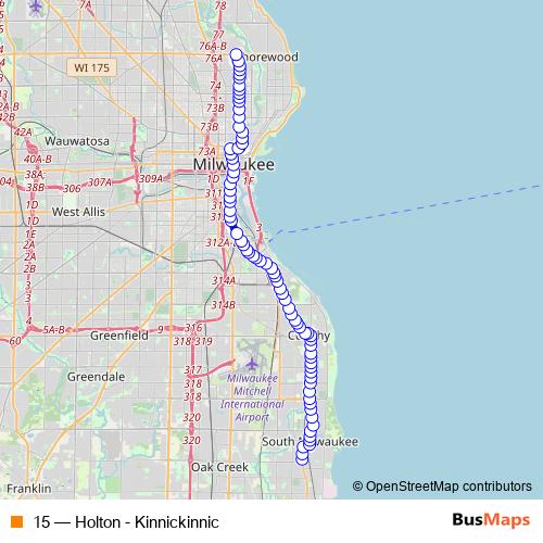 15 bus Line Map