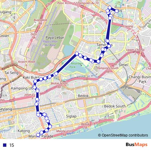 15 bus Line Map