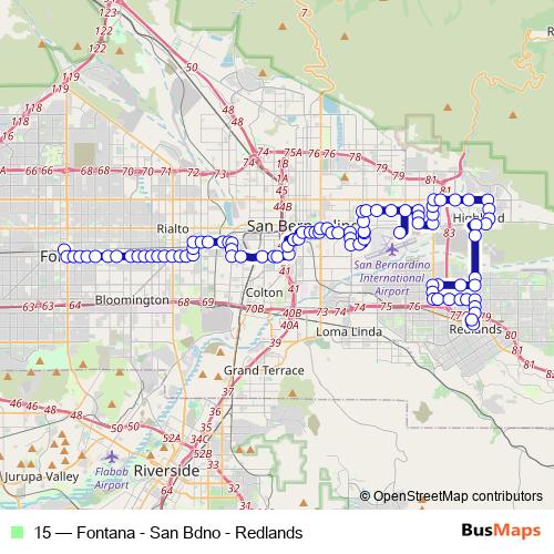 15 bus Line Map