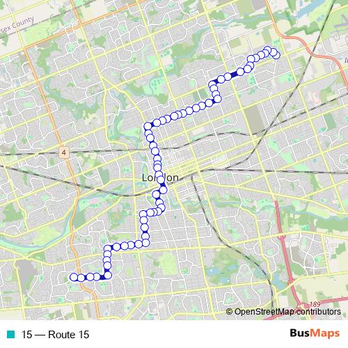 15 bus Line Map