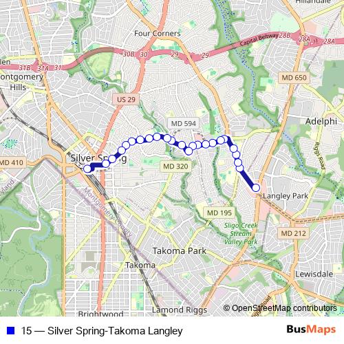 15 bus Line Map