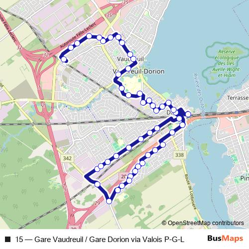 15 bus Line Map