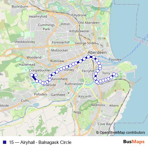 15 bus Line Map