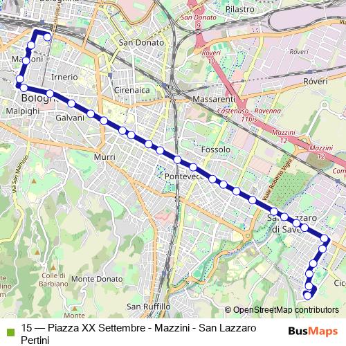 15 bus Line Map