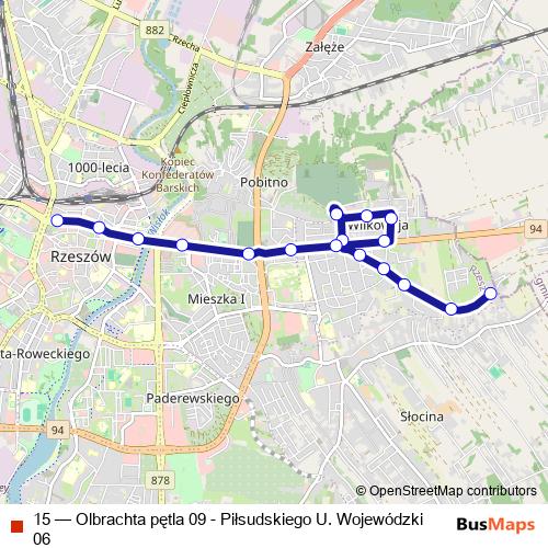 15 bus Line Map