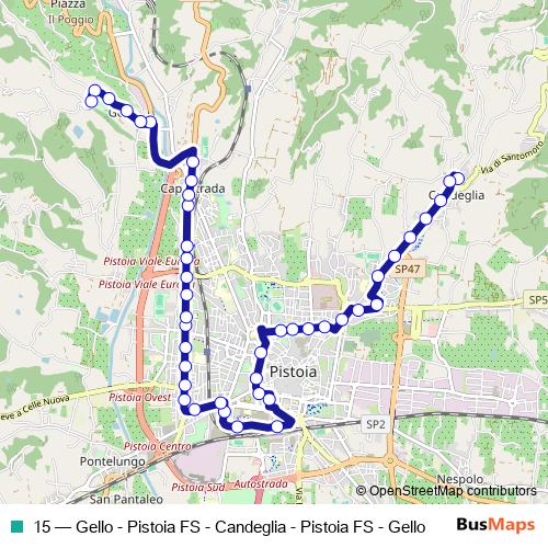 15 bus Line Map