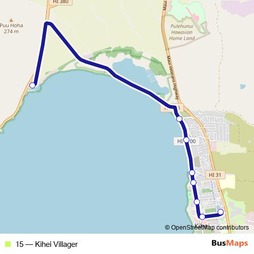 15 bus Line Map