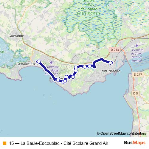 15 bus Line Map