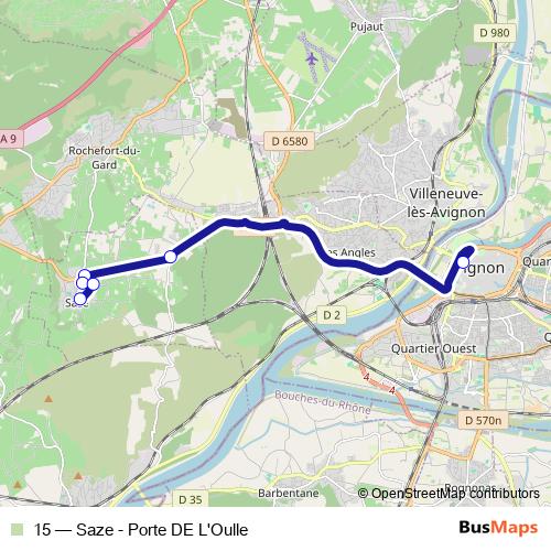 15 bus Line Map
